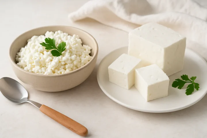 Branza de vaci vs telemea: calorii si proteine