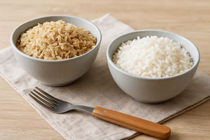 Orez brun vs orez alb: diferente nutritionale si care e mai bun