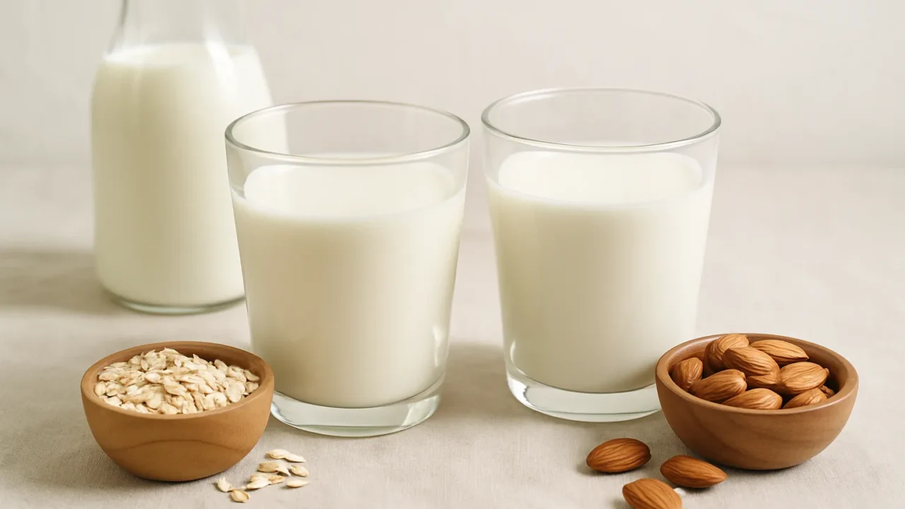 Lapte de vaca vs lapte vegetal: comparatie nutritionala